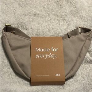 July Everyday Crescent Bag in Gray